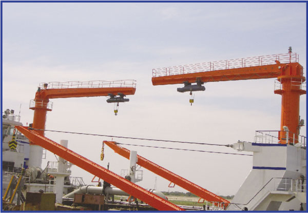 Marine Electric jib crane