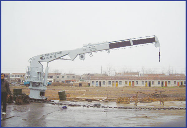 Marine Hydraulic knuckle telescopic crane